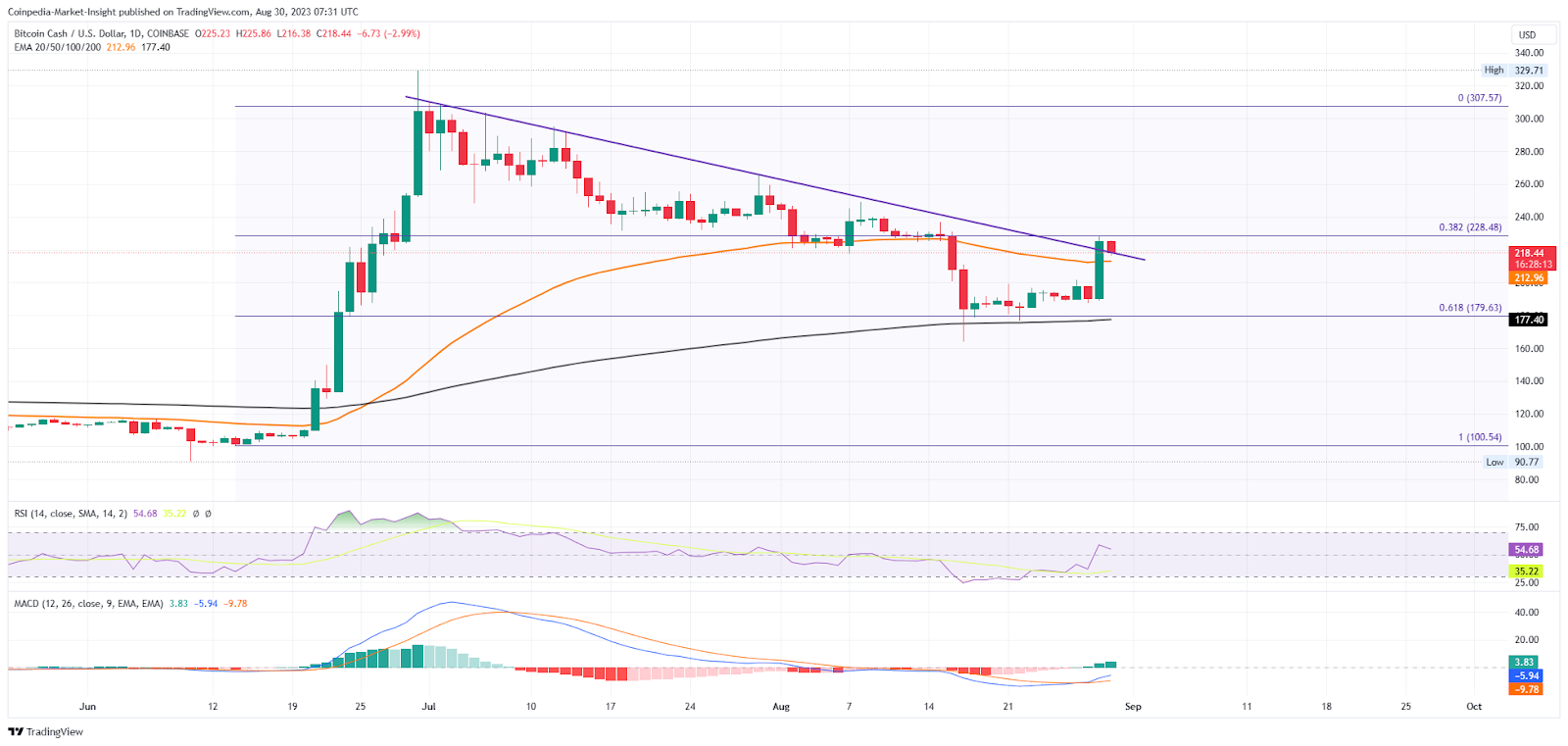 Bitcoin Cash Price Analysis: As BCH Price Tanks Sellers At $200, W